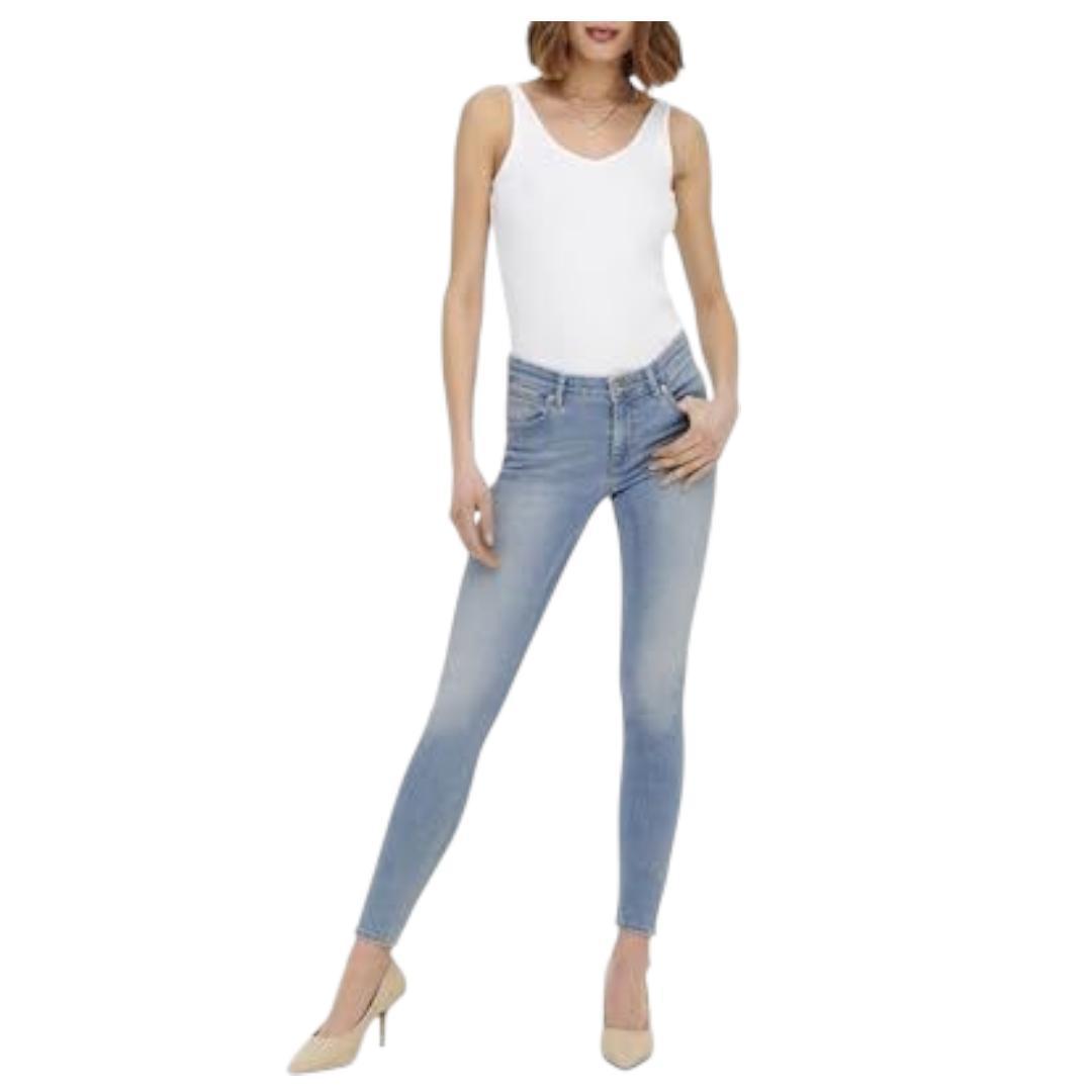 Buy-Ladies Super Stretchy Super Skinny Ankle Grazer Detailed Denim Jeans | Zip Detail | "Phela" - A Grade-Online-in South Africa-on Zalemart