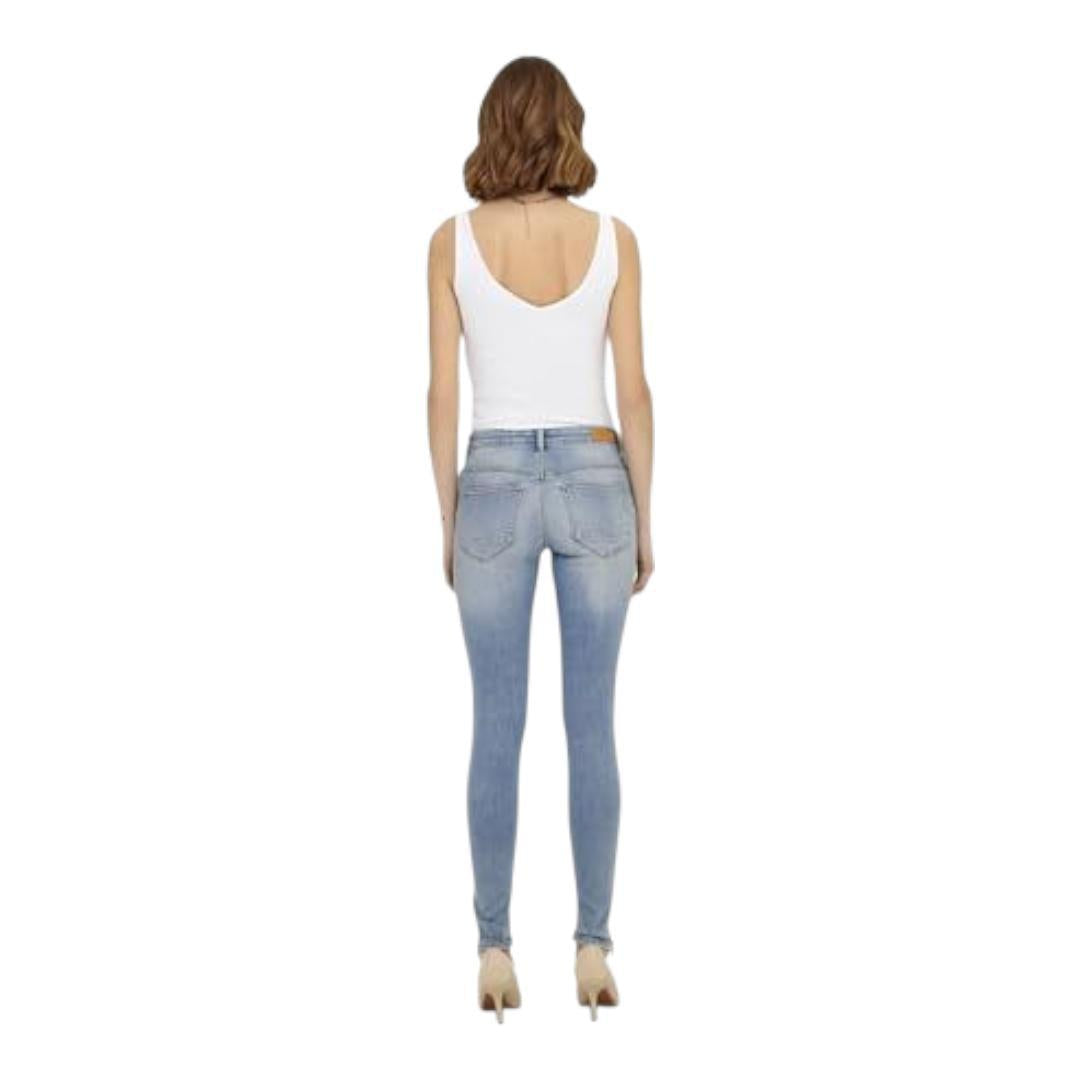 Buy-Ladies Super Stretchy Super Skinny Ankle Grazer Detailed Denim Jeans | Zip Detail | "Phela" - A Grade-Online-in South Africa-on Zalemart