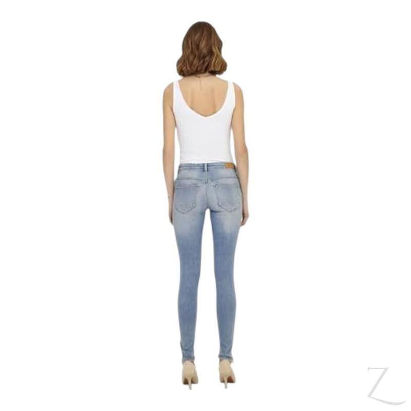 Buy-Ladies Super Stretchy Super Skinny Detailed Denim Jeans | Zip Detail | "Phela" - B Grade-Online-in South Africa-on Zalemart