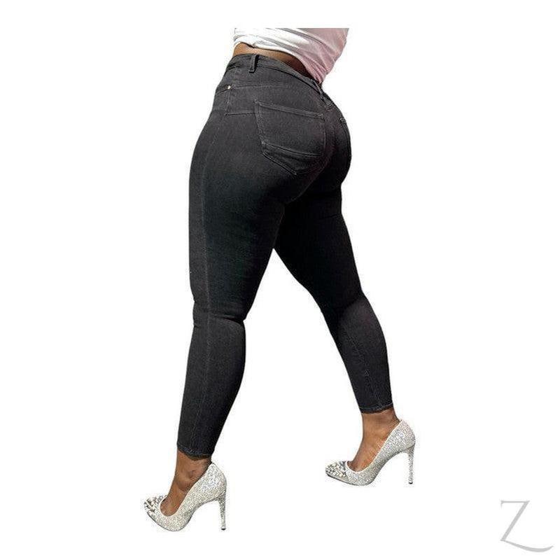 Buy-Ladies Super Stretchy Super Skinny Push Up Denim Jeans | Plain | "Phela" - B Grade-Online-in South Africa-on Zalemart