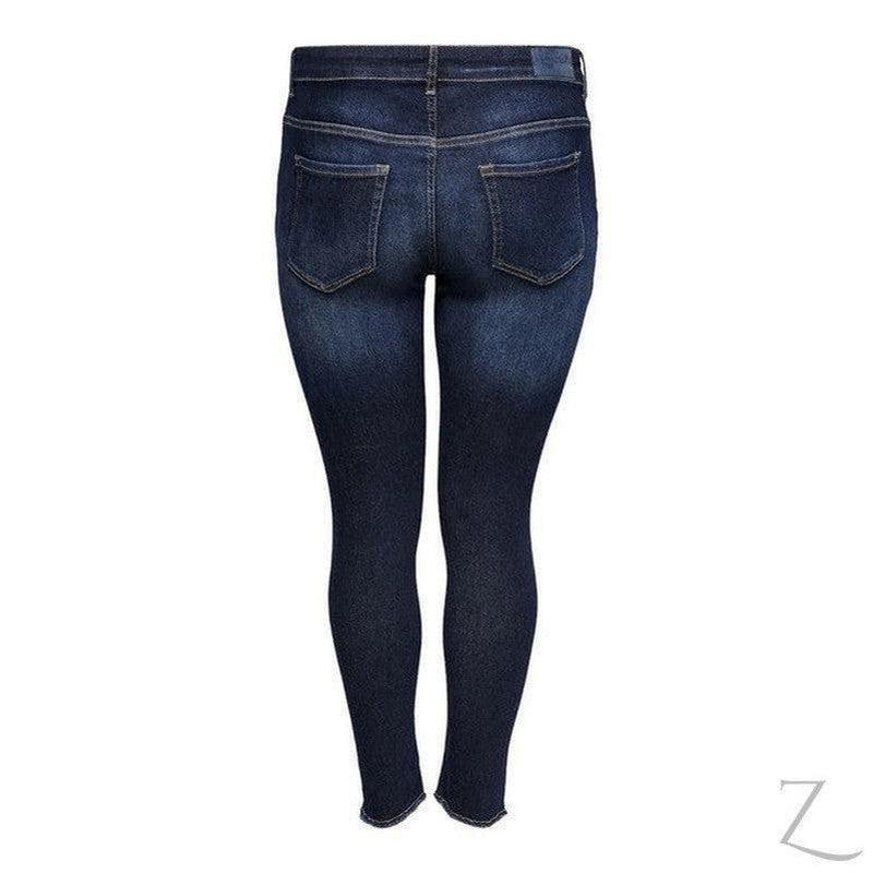 Buy-Ladies Super Stretchy Super Skinny Raw Hem Denim Jeans | Big Sizes | "Phela" - B Grade-Online-in South Africa-on Zalemart