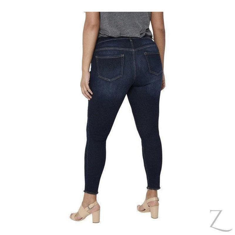 Buy-Ladies Super Stretchy Super Skinny Raw Hem Denim Jeans | Big Sizes | "Phela" - B Grade-Online-in South Africa-on Zalemart