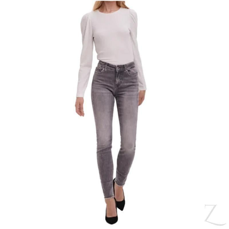 Buy-Ladies Super Stretchy Super Skinny Strong Denim Jeans | Fringed Hem | "Mbili" - B Grade-Online-in South Africa-on Zalemart