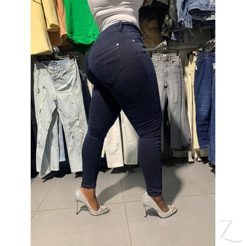 Buy-Ladies Super Stretchy Super Skinny Strong Denim Jeans | Long Length | "Kuni"-Online-in South Africa-on Zalemart