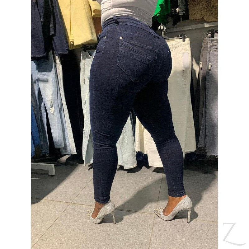 Buy-Ladies Super Stretchy Super Skinny Strong Denim Jeans | Long Length | "Kuni"-Online-in South Africa-on Zalemart