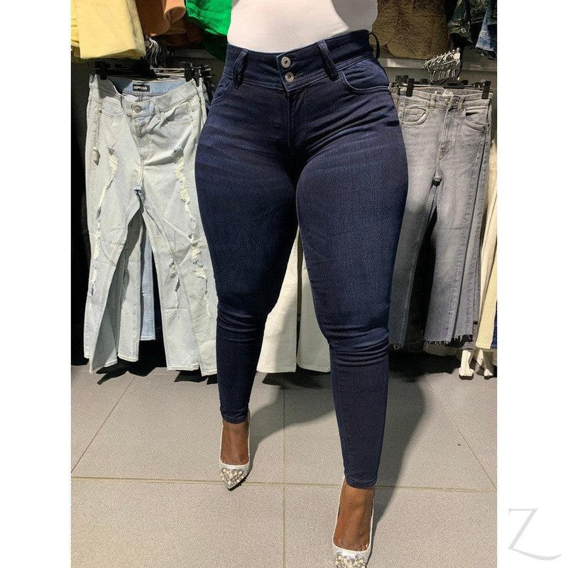 Buy-Ladies Super Stretchy Super Skinny Strong Denim Jeans | Long Length | "Kuni"-Online-in South Africa-on Zalemart