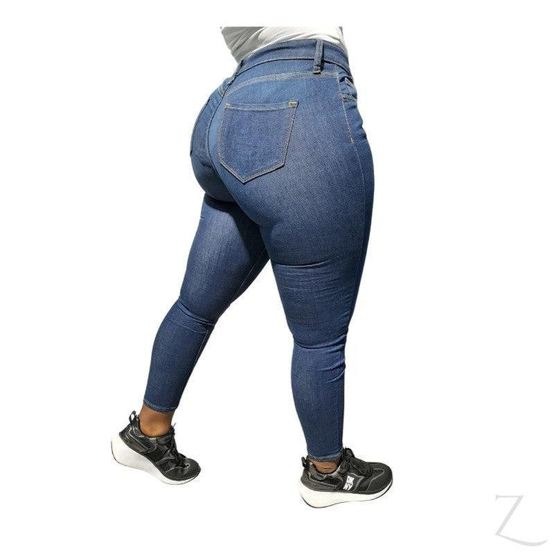 Buy-Ladies Super Stretchy Super Skinny Strong Denim Jeans | Plain | "Kuni"-Online-in South Africa-on Zalemart