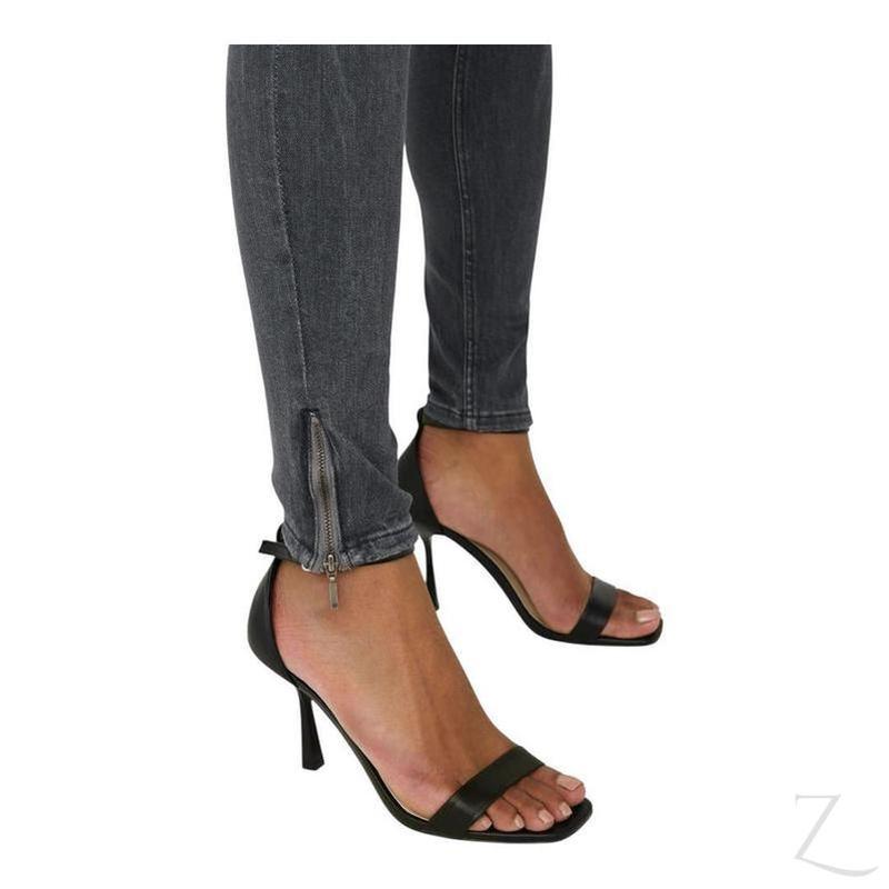 Buy-Ladies Super Stretchy Super Skinny Strong Denim Jeans | Zip Detail | "Phela" - B Grade-Online-in South Africa-on Zalemart