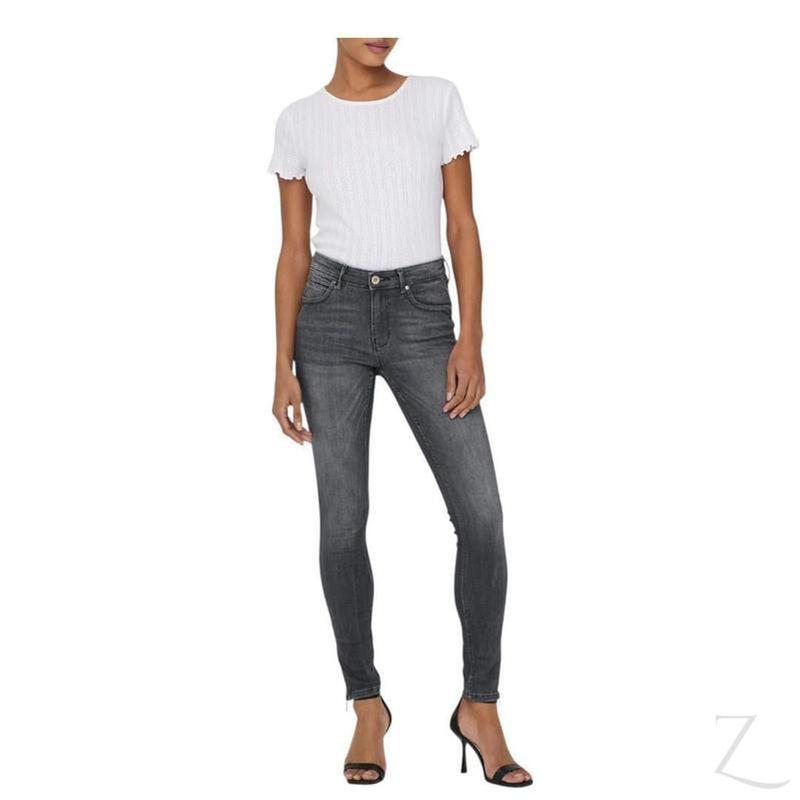 Buy-Ladies Super Stretchy Super Skinny Strong Denim Jeans | Zip Detail | "Phela" - B Grade-Online-in South Africa-on Zalemart