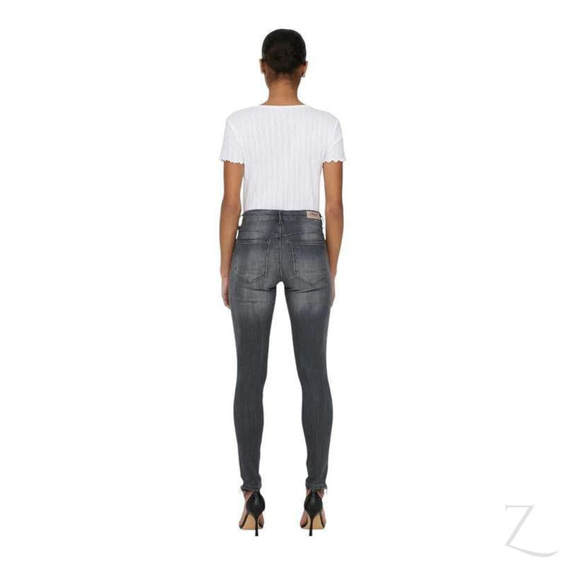 Buy-Ladies Super Stretchy Super Skinny Strong Denim Jeans | Zip Detail | "Phela" - B Grade-Online-in South Africa-on Zalemart