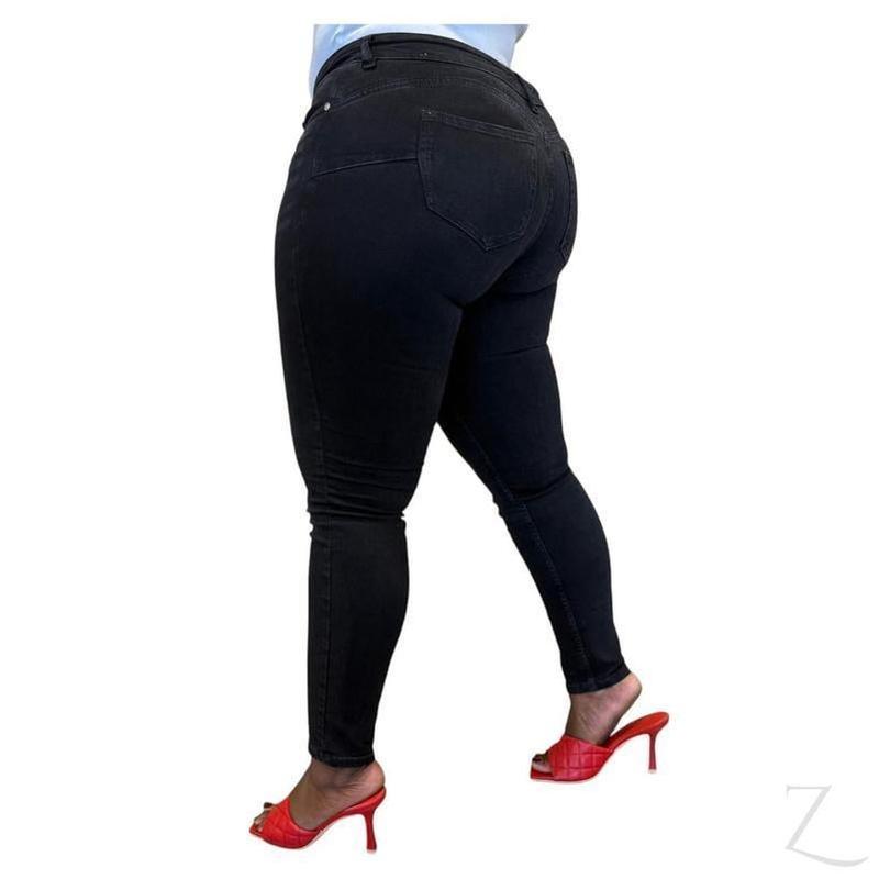 Buy-Ladies Super Stretchy Super Strong Skinny Push Up Denim Jeans | Plain | "Sithelo" - B Grade-Online-in South Africa-on Zalemart