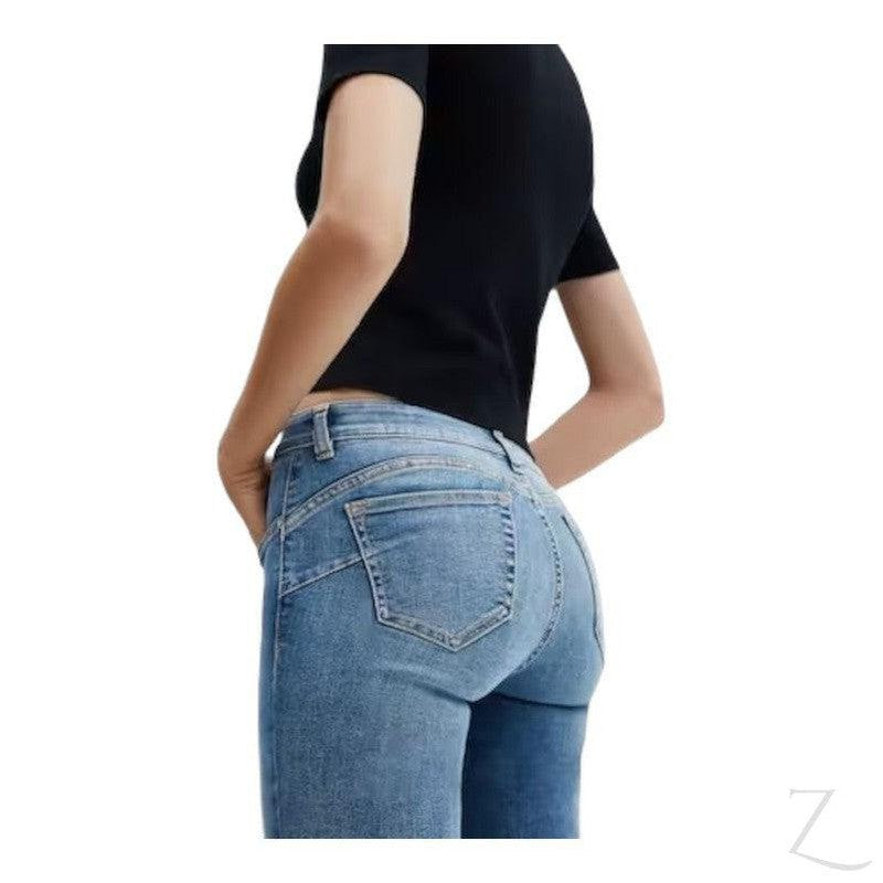Buy-Ladies Super Stretchy Super Strong Skinny Push Up Denim Jeans | Plain | "Sithelo" - B Grade-Online-in South Africa-on Zalemart