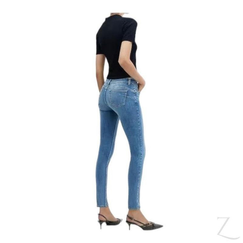 Buy-Ladies Super Stretchy Super Strong Skinny Push Up Denim Jeans | Plain | "Sithelo" - B Grade-Online-in South Africa-on Zalemart
