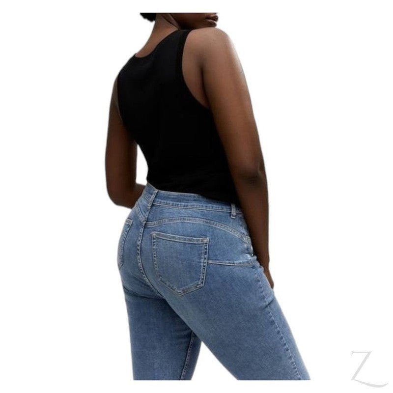 Buy-Ladies Super Stretchy Super Strong Skinny Push Up Denim Jeans | Plain | "Sithelo" - B Grade-Online-in South Africa-on Zalemart