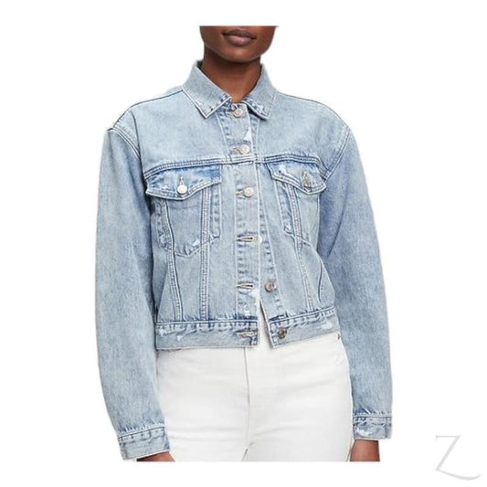 Buy-Ladies Super Strong 90s Fit Icon Denim Jacket | Ripped | "Bobo"-A Grade-Online-in South Africa-on Zalemart