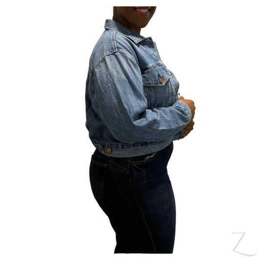 Buy-Ladies Super Strong Brooke Denim Jacket | Cropped | "Bobo" - B Grade-Online-in South Africa-on Zalemart