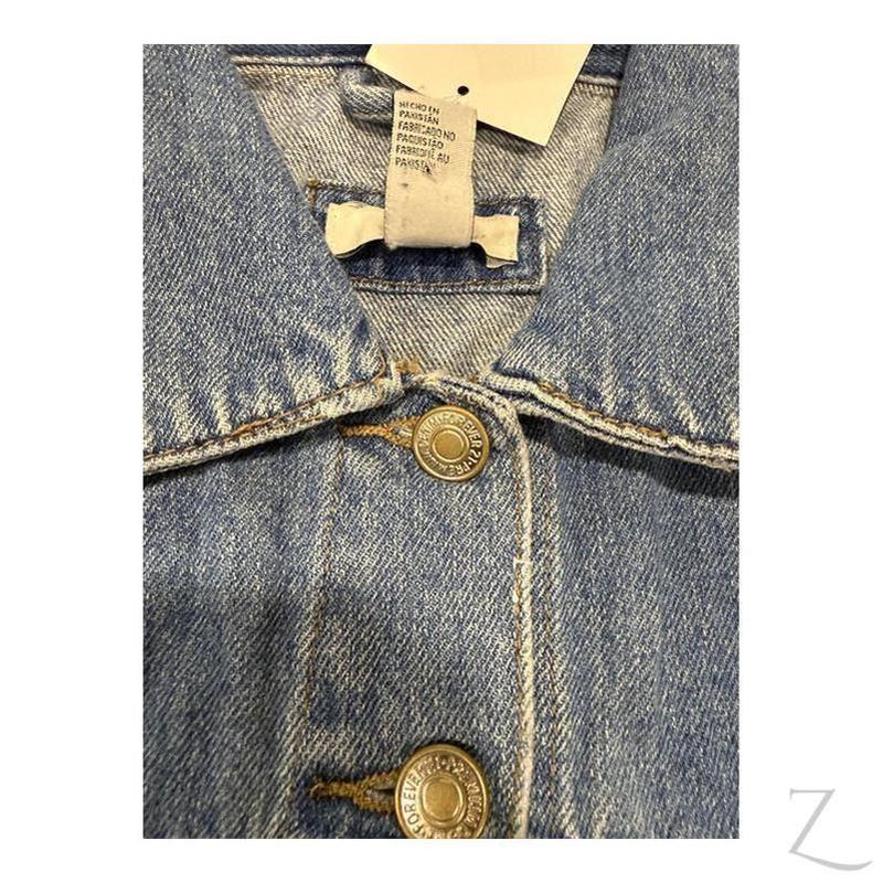 Buy-Ladies Super Strong Cropped Denim Jacket | Ripped | "Fele" - B Grade-Online-in South Africa-on Zalemart