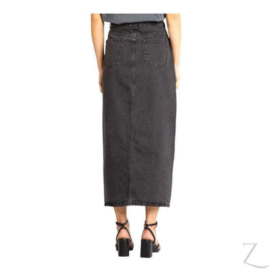 Buy-Ladies Super Strong Plain Pencil Denim Skirt | Midi | "Mina" - B Grade-Online-in South Africa-on Zalemart