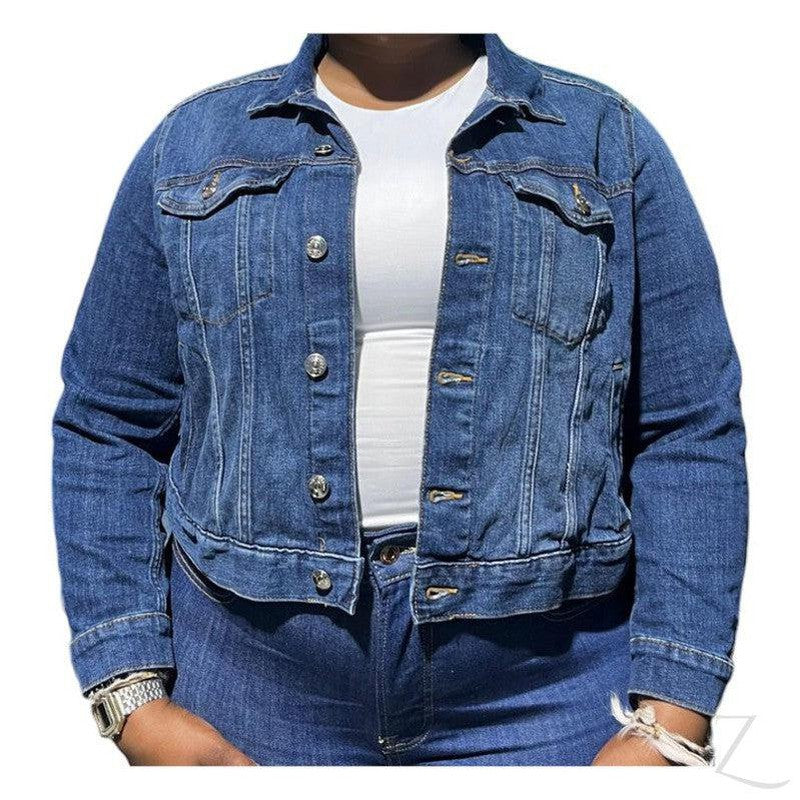 Buy-Ladies Super Strong Short Denim Jacket | Plain | "Futhi"-Online-in South Africa-on Zalemart