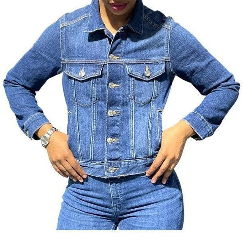 Buy-Ladies Super Strong Short Denim Jacket | Plain | "Futhi"-Online-in South Africa-on Zalemart