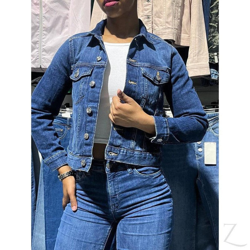 Buy-Ladies Super Strong Short Denim Jacket | Plain | "Futhi"-Online-in South Africa-on Zalemart