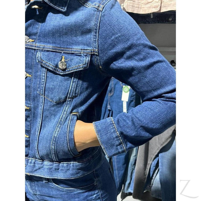 Buy-Ladies Super Strong Short Denim Jacket | Plain | "Futhi"-Online-in South Africa-on Zalemart