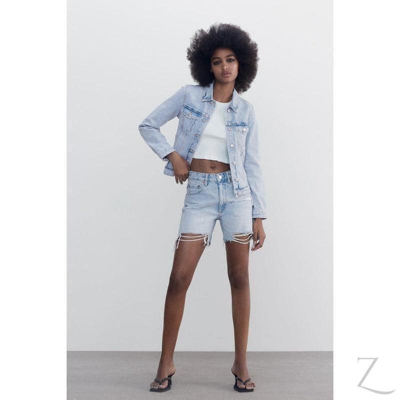 Buy-Ladies Super Strong Short Denim Jacket | Plain | "Zia" - B Grade-Online-in South Africa-on Zalemart