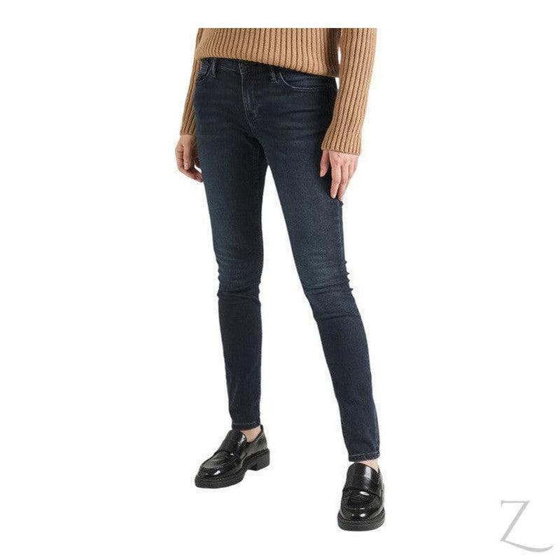 Buy-Ladies Super Strong Slightly Stretchy Skinny Denim Jeans | Plain | "Roo" - B Grade-Deep Blue-26-Regular-Online-in South Africa-on Zalemart