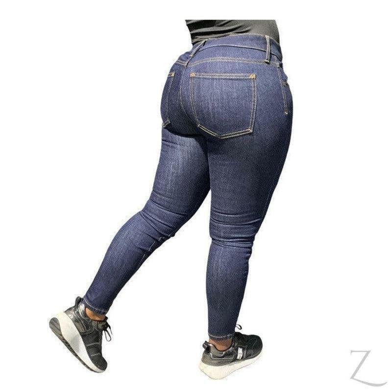 Buy-Ladies Super Strong Slightly Stretchy Skinny Denim Jeans | Plain | "Roo" - B Grade-Online-in South Africa-on Zalemart