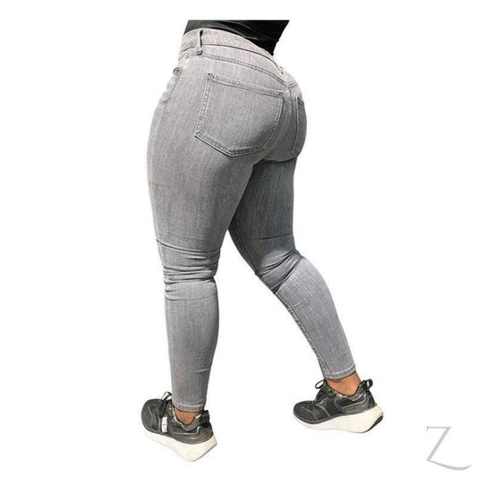 Buy-Ladies Super Strong Slightly Stretchy Skinny Denim Jeans | Plain | "Roo" - B Grade-Online-in South Africa-on Zalemart