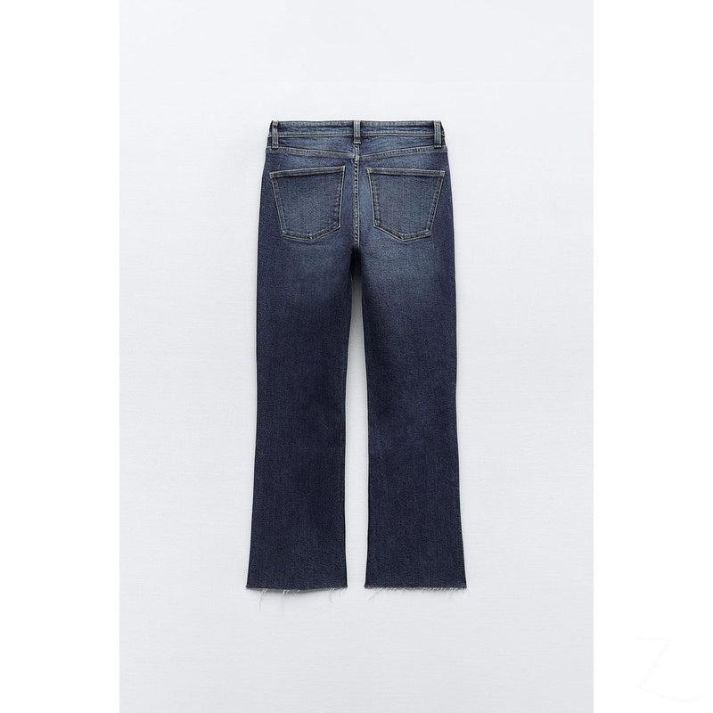 Buy-Ladies Super Strong Stretchy Flared Denim Jeans | Cropped | "Zia"-Online-in South Africa-on Zalemart