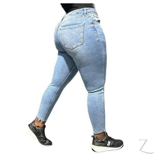 Buy-Ladies Super Strong Stretchy Skinny Denim Jeans | Cropped | "Zia" - B Grade-Online-in South Africa-on Zalemart