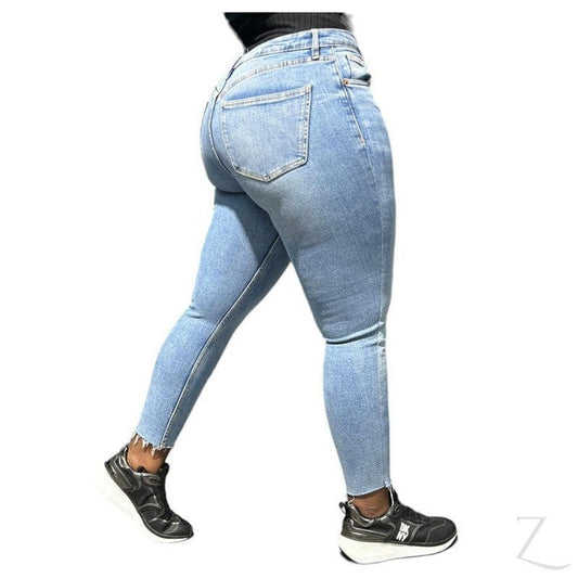 Buy-Ladies Super Strong Stretchy Skinny Denim Jeans | Cropped | "Zia"-Online-in South Africa-on Zalemart