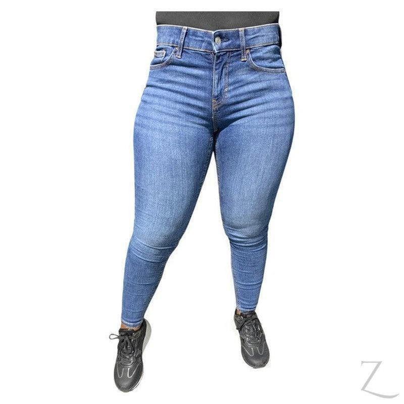 Buy-Ladies Super Strong Stretchy Skinny Denim Jeans | Plain | "Roo" - B Grade-Blue-26-Regular-Online-in South Africa-on Zalemart