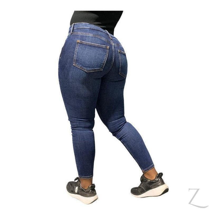 Buy-Ladies Super Strong Stretchy Skinny Denim Jeans | Plain | "Roo" - B Grade-Online-in South Africa-on Zalemart