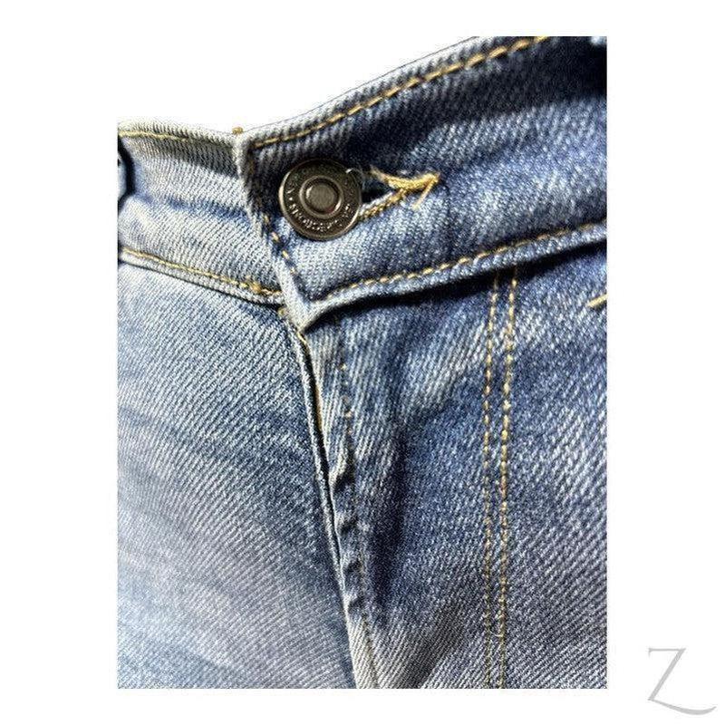 Buy-Ladies Super Strong Stretchy Skinny Detailed Denim Jeans | Slit Cropped Hem | "Barbie" - B Grade-Online-in South Africa-on Zalemart