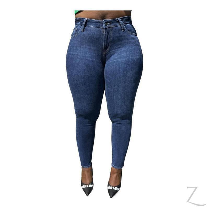 Buy-Ladies Super Strong Stretchy Slim Fit Denim Jeans | Plain | Samina - B Grade-Online-in South Africa-on Zalemart