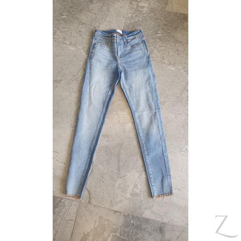 Buy-Ladies Super Strong Super Skinny Stretchy Denim Jeans | Raw Hem | "Zia" - B Grade-Online-in South Africa-on Zalemart