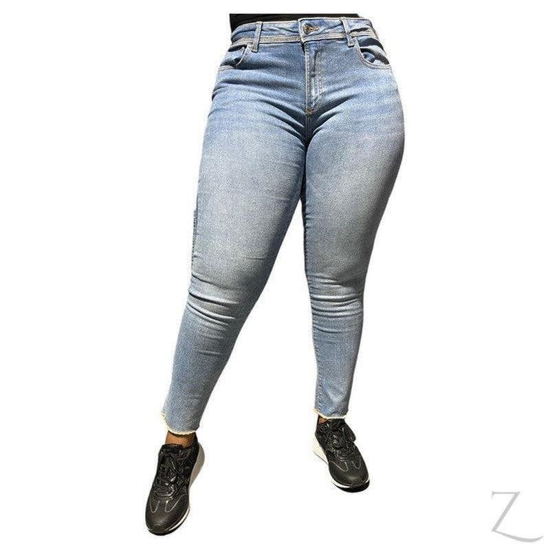 Buy-Ladies Super Strong Super Skinny Stretchy Denim Jeans | Raw Hem | "Zia" - B Grade-Online-in South Africa-on Zalemart
