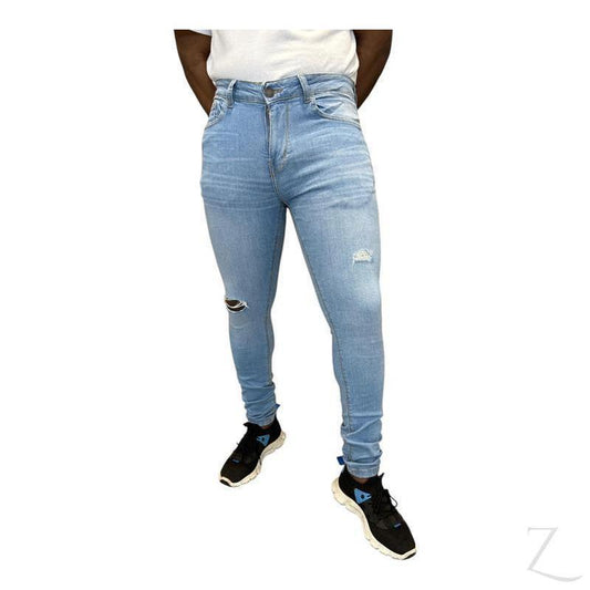 Buy-Men's Super Skinny Strong Stretchy Denim Jeans | Ripped | "Wow" - B Grade-Online-in South Africa-on Zalemart