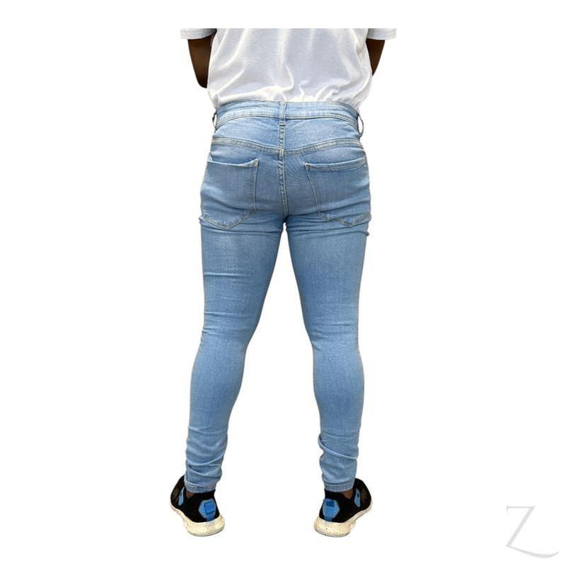 Buy-Men's Super Skinny Strong Stretchy Denim Jeans | Ripped | "Wow" - B Grade-Online-in South Africa-on Zalemart