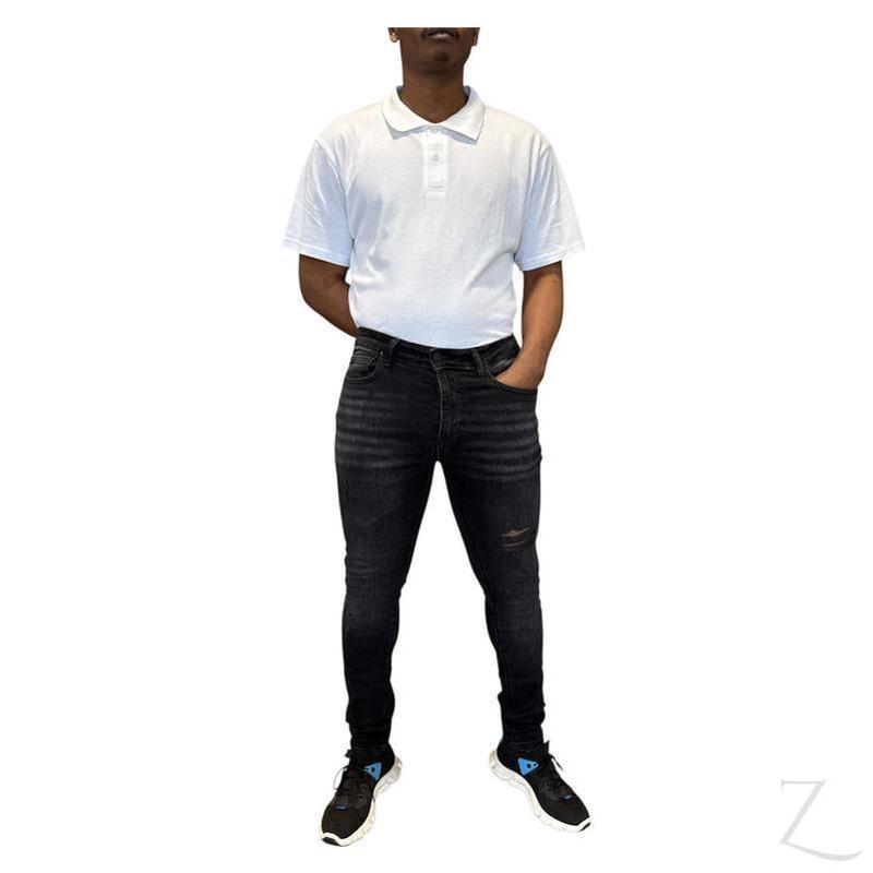 Buy-Men's Super Skinny Strong Stretchy Denim Jeans | Ripped | "Wow" - B Grade-Online-in South Africa-on Zalemart