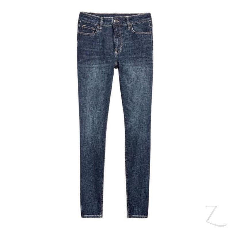 Ladies High Rise Super Skinny Super Strong Stretchy Denim Jeans | Plain | "Samina" - A Grade