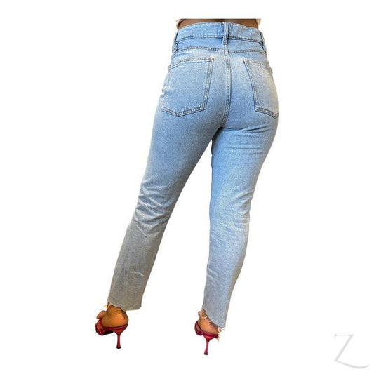 Ladies Super Strong Straight Leg Denim Jeans | Cropped | "Rio" - A Grade