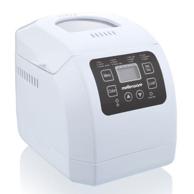 Mellerware Bread Maker Fully Automatic Plastic White 900gr 600W "Ma Baker III"
