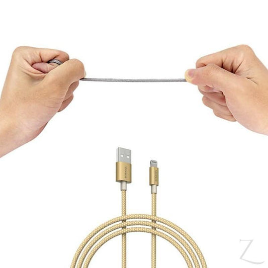 Romoss Lightning to USB Nylon Braided 1m Cable Silver