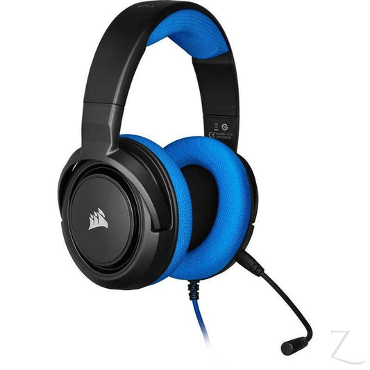 CORSAIR HS35 Stereo Gaming Headset - Blue (1 to 2 Splitter included)