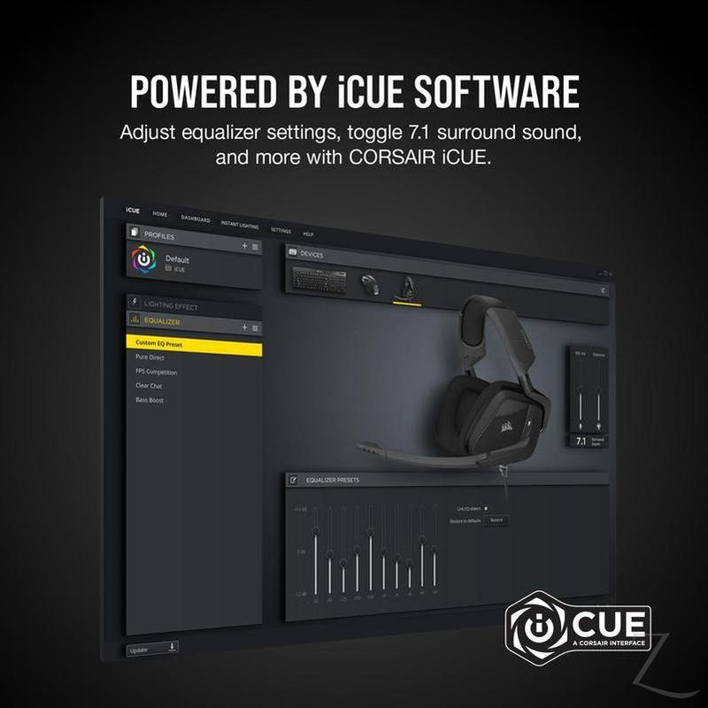 Corsair VOID Elite Surround Premium Gaming Headset with Dolby® Headphone 7.1 — Carbon