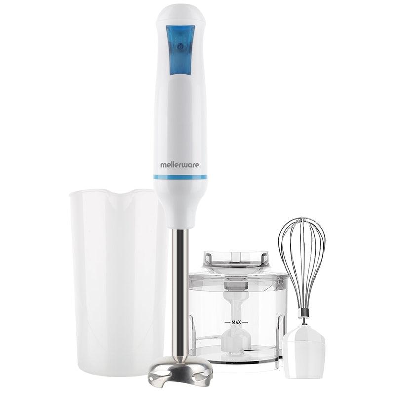 Mellerware Stick Blender With Attachments Stainless Steel White Single Speed 500W "Robot 500 Inox"