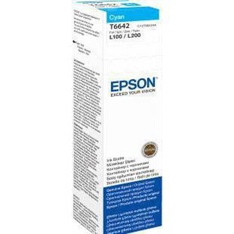 Epson T6642 Cyan Ink Bottle 70ml EcoTank